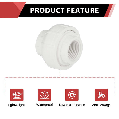 10 Pcs 2" PVC FIP Union