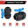 10 Pcs 1-1/4" PVC True Union Ball Valve SCH 40/80