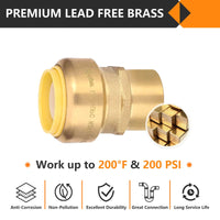 3/4" x 1" F Push Fit Female Adapter