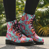 Flamingo Flock Leather Boots