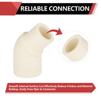 3/4" CPVC CTS 45° Street Elbow (Spigot x Socket)