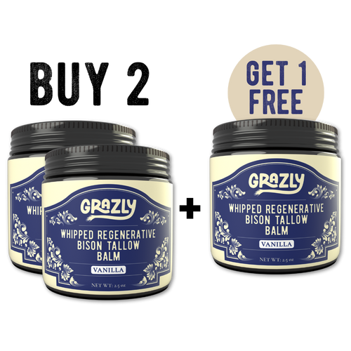 Whipped Bison Tallow & Manuka Honey Moisturizing Balm