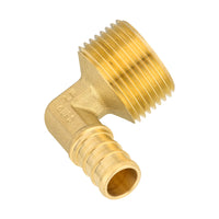 30 Pcs PEX-B Crimp 1/2" PEX x 3/4" Male Threaded Elbow (Lead Free)