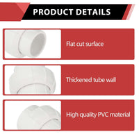 30 Pcs 1/2" PVC Socket Union