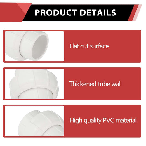 10 Pcs 1-1/2" PVC Sch. 40 Socket Union
