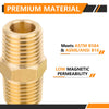 1/4" Male NPT Brass Hex Connector
