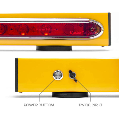 Master Tailgater's 19" Wireless Magnetic Tow Light Bar | 48 Foot Range | Ultra Bright LED | 4 Pin Round, 4 Pin Flat, or 7 Pin RV Hitch Transmitter