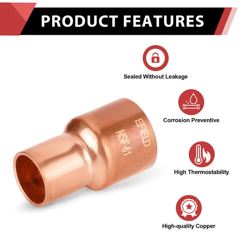 10 Pcs 1-1/4" x 1" FTGxC Reducer at Wholesale Price