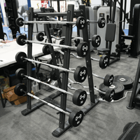 Pro Urethane Barbell Set(Straight or Curl) - 20 to 110 lbs (Barbell Set Only) - Muscle D Fitness - Premium Quality Urethane Barbell Set