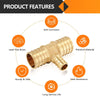 30 Pcs PEX-B Crimp 1" PEX x 1" PEX x 1/2" PEX Reducing Tee (Lead Free)
