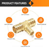 PEX-B Crimp 3/4" PEX x 3/4" PEX x 1/2" PEX Reducing Tee (Lead Free) Plumbingsell