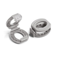 Grey Knot Bow Clip Shoelace Accessory The Original Stretchlace