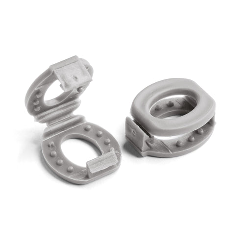 Grey Knot Bow Clip Shoelace Accessory The Original Stretchlace