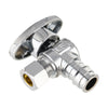 1/2" PEX Expansion x 3/8" OD Compr. Angle Stop Valve, 1/4 Turn (Lead Free) Plumbingsell