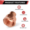 1/2" C x 3/4" FNPT Copper Female Adapter