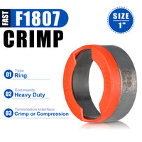 PEX Copper Rings 1" , w/End Stop, 50 Pro Pack Plumbingsell