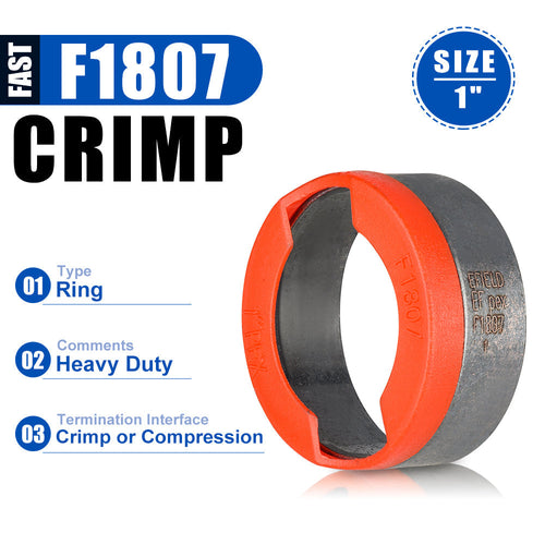 PEX Copper Rings 1" , w/End Stop, 50 Pro Pack Plumbingsell