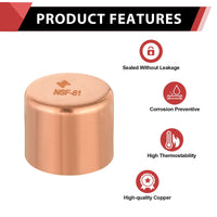 10 Pcs 1-1/2" Solder Copper Pipe End Cap (Plug) at Wholesale Price
