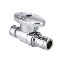 1/2" x 1/2" PEX Expansion Straight Stop Valve, 1/4 Turn (Lead Free) Plumbingsell