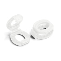 White Knot Bow Clip Shoelace Accessory The Original Stretchlace