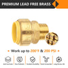 1" x 3/4" M Push Fit Male Adapter