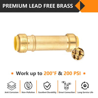 3/4" x 3/4" Push Fit Repair Slip Coupling