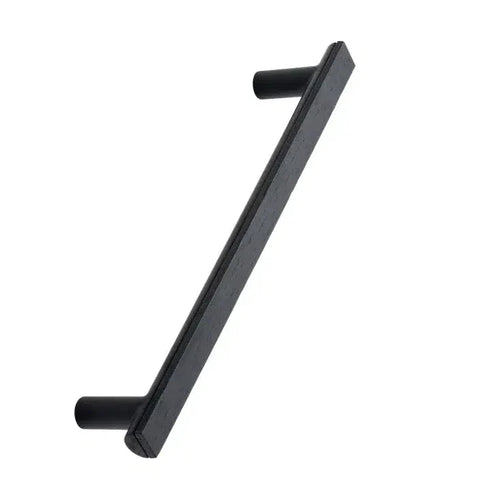 Black and Wood "Bis" Cabinet Knob and Drawer Handle Euro • Knobs