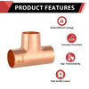 10 Pcs 2" X 2" X 2" Copper Tee at Wholesale Price