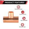 30 Pcs 1" x 1" x 3/4" Copper Reducing Tee at Wholesale Price