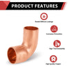 10 Pcs 1-1/2" FTG x Copper 90° Street Elbow at Wholesale Price