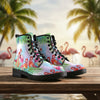 Tropical Flamingo Leather Boots
