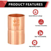 10 Pcs 1-1/2" Copper Coupling With Rolled Stop at Wholesale Price