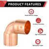 30 Pcs 5/8" 90º Short Radius Copper Elbow at Wholesale Price