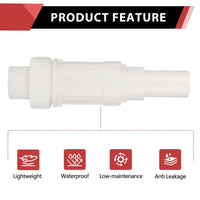 10 Pcs 1-1/2" PVC Expansion Coupling