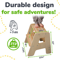 2-Step Stool for Kids Ocodile.com