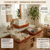 Woven Willow Home Organization Baskets – Set of 3