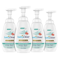 Baby Dove Baby Foaming Wash Fragrance Free Moisture 4 Count for Sensitive Skin Ultra Gentle 13.5 fl. oz.