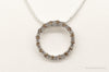 Designer JWBR White & Champagne Diamond Sterling Silver Necklace