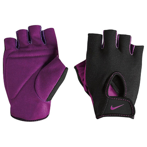 Nike Womens Fundamental Training Gloves (Black/Bold Berry Large)