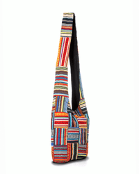 Kathmandu Collection Patchwork Striped Hobo Bag Jupiter Gear