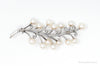 Antique K.T. Pearl Branch Sterling Silver Brooch Pin