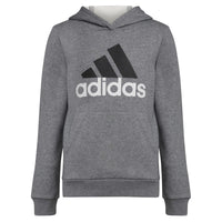 adidas Boys Chop Pullover Hoodie Charcoal Grey Heather Small (8)