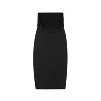 Dyed Washed Straight Hip-Hugging Slim Skirt
