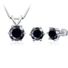 3Ct Moissanite Necklace Earrings Set 925 Sterling Silver GRA Cert Wedding