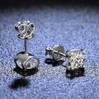 3ct D-Color Moissanite Necklace & Earrings Set Sterling Silver 925 Bridal Gift