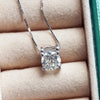 3ct D-Color Moissanite Necklace & Earrings Set Sterling Silver 925 Bridal Gift