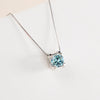 3ct D-Color Moissanite Necklace & Earrings Set Sterling Silver 925 Bridal Gift