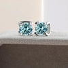 3ct D-Color Moissanite Necklace & Earrings Set Sterling Silver 925 Bridal Gift