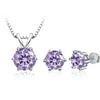 3Ct Moissanite Necklace Earrings Set 925 Sterling Silver GRA Cert Wedding
