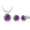 1.0CT per stone / purplish red
